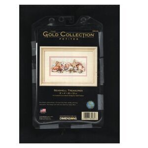 Dimensions Cross Stitch Gold Collection Petites Seashell Treasures Complete
